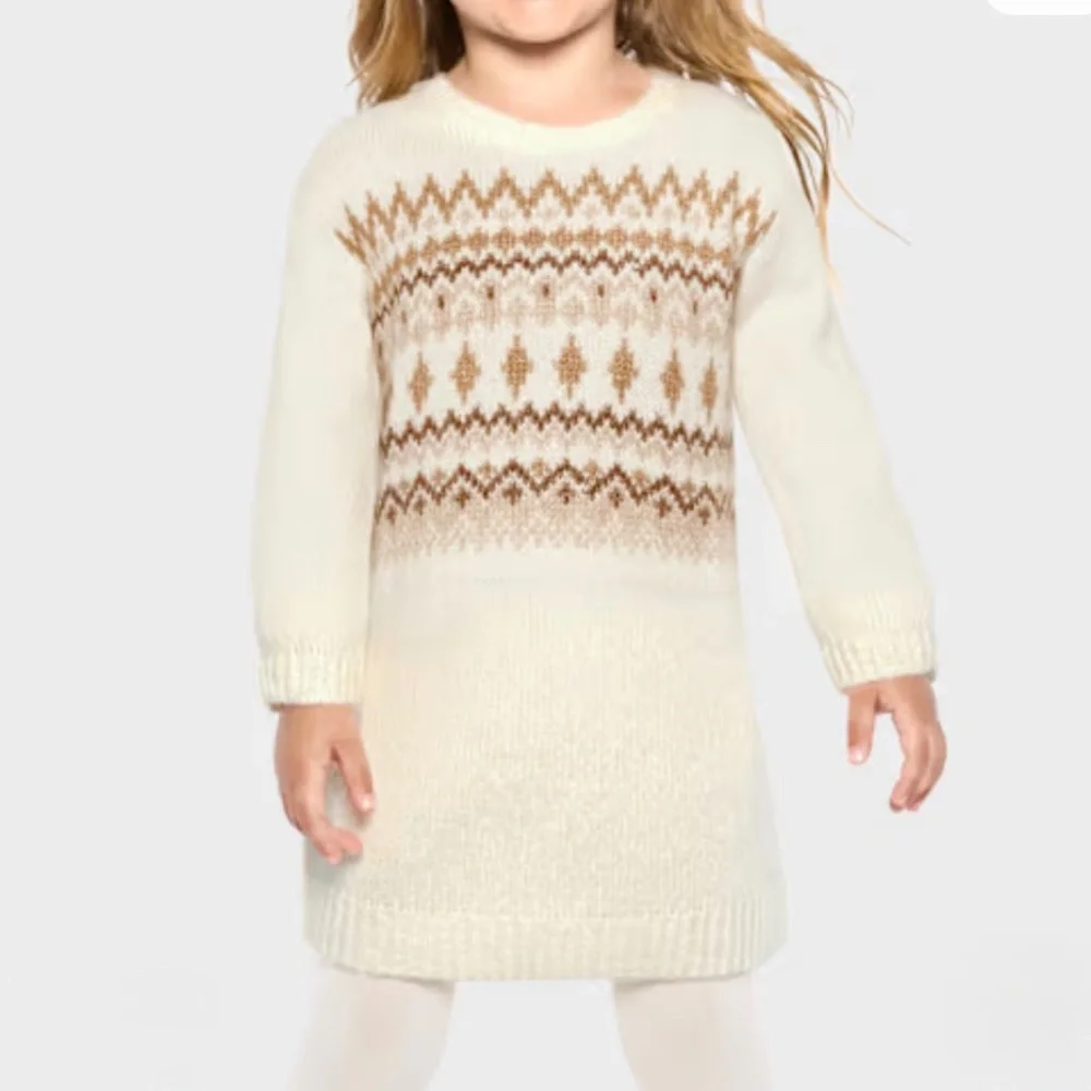 Girls Sweater Dress Knee Length Long Sleeve Size 12M to 18M Childrens Place NWT